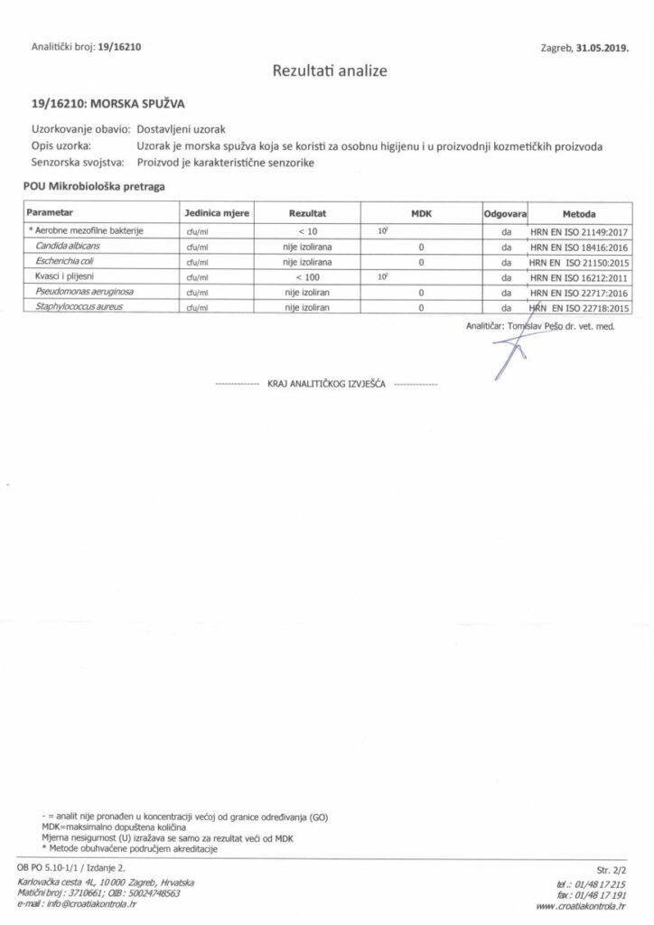 Mikrobiologická analýza v Chorvatsku
